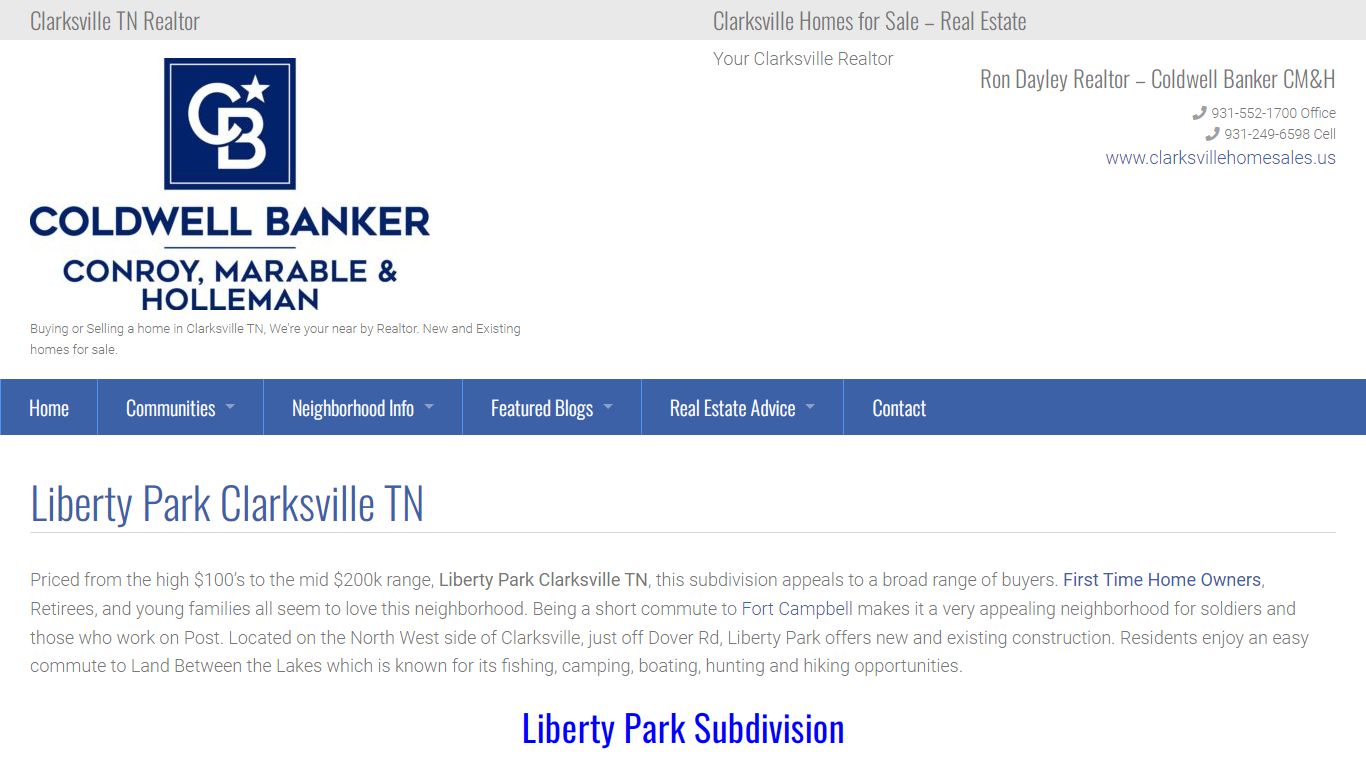 Liberty Park Clarksville TN - Neighborhoods and Subdivisions